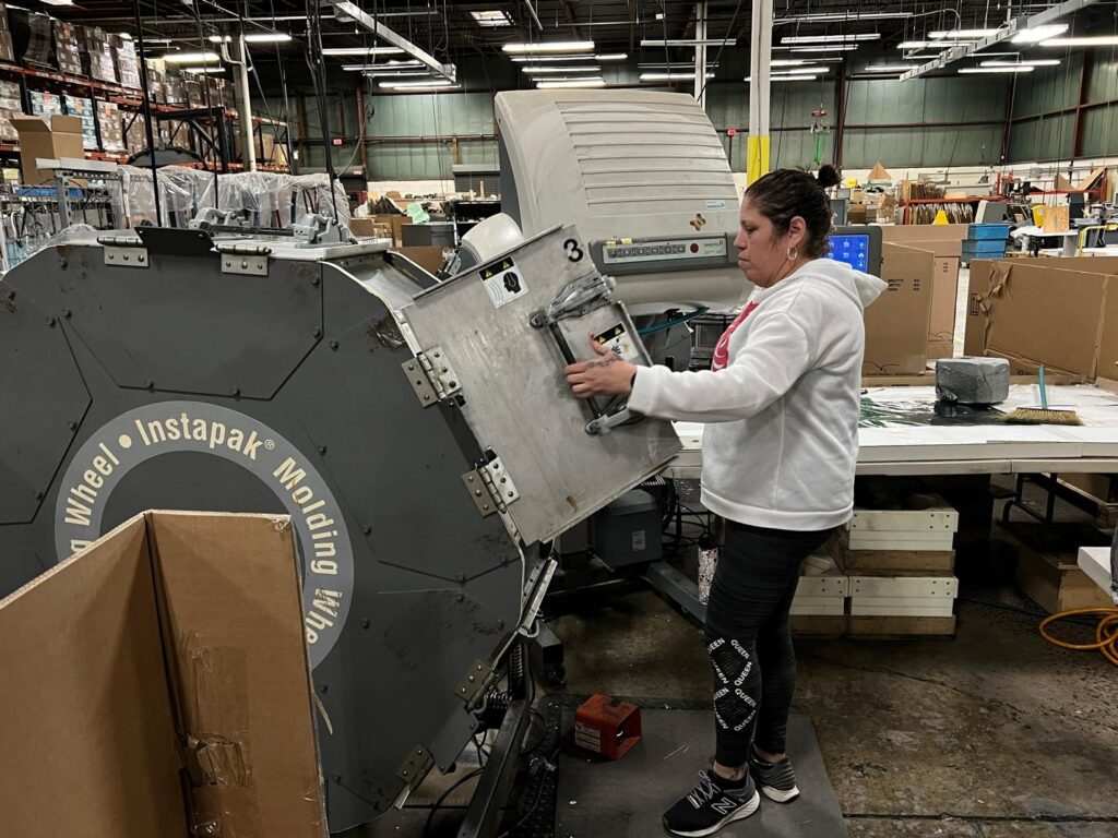 Employee in warehouse