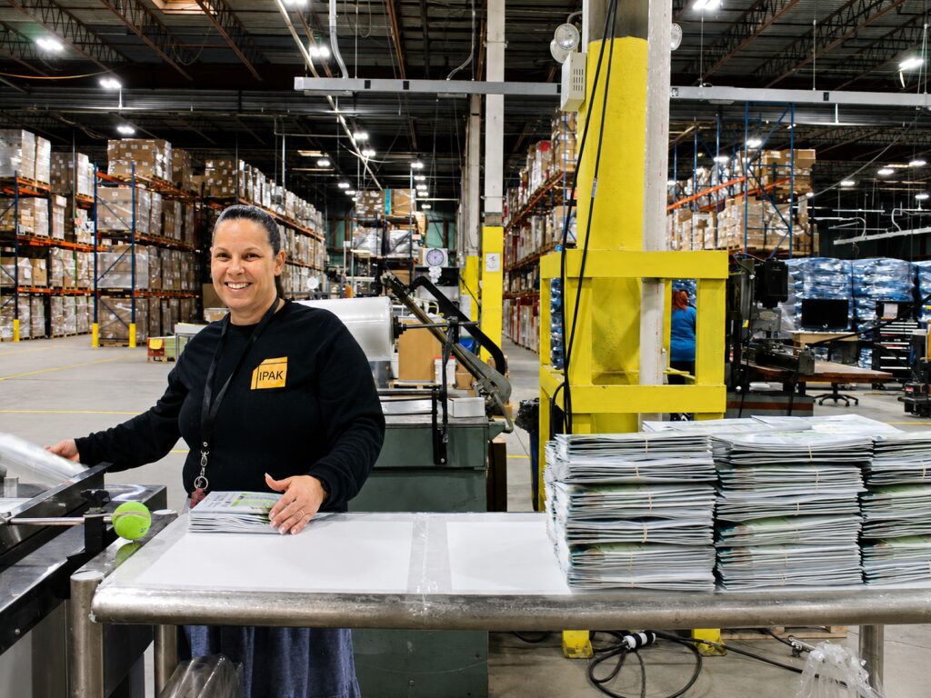 Worker in a warehouse