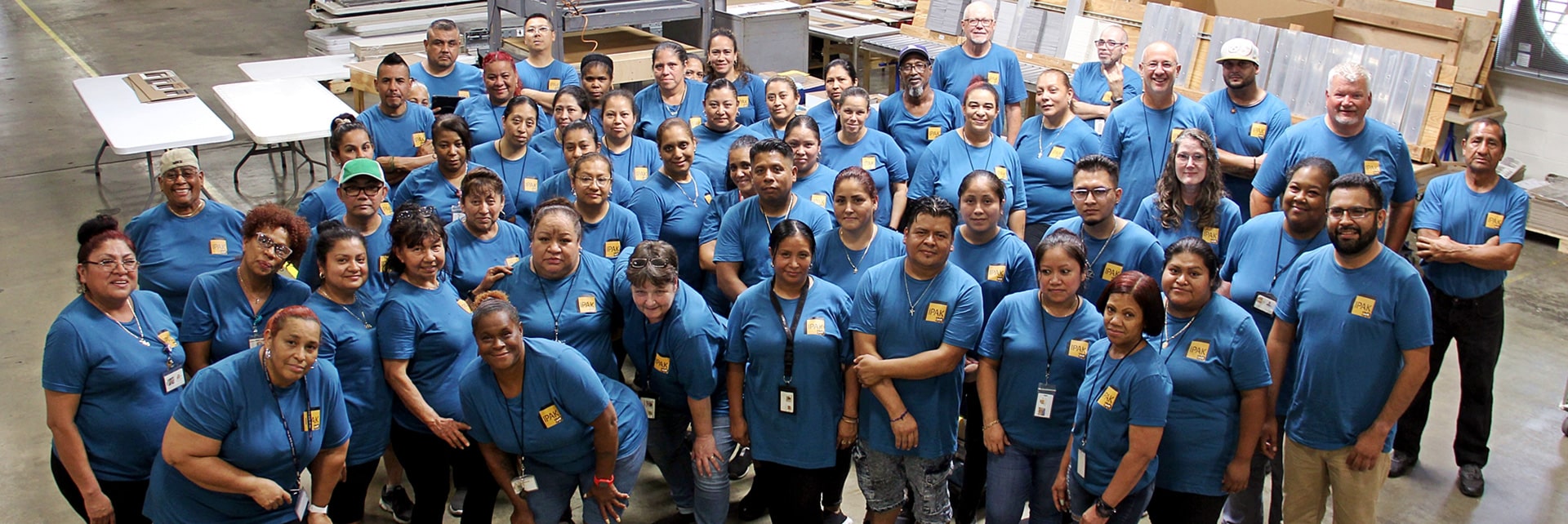 Overhead shot of Ipak Employees
