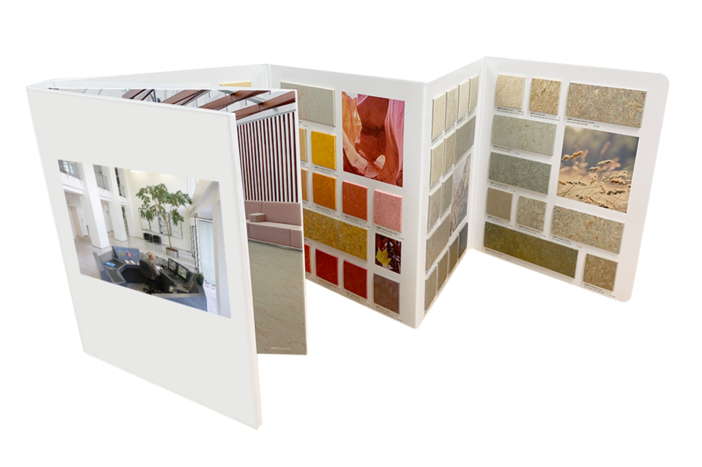 Pamphlet of flooring types